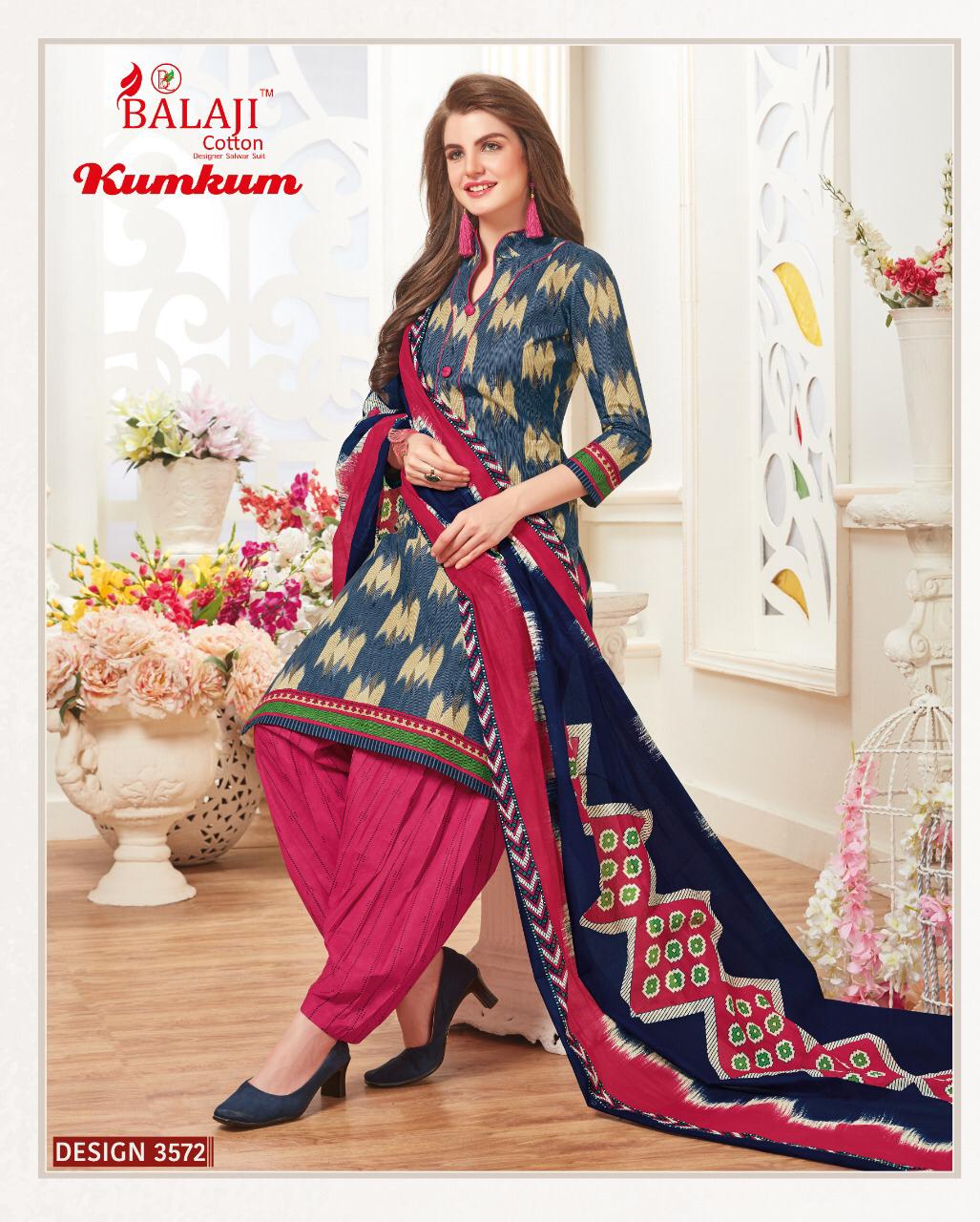 Balaji Kumkum 19 Cotton Dress Materials Catalouge