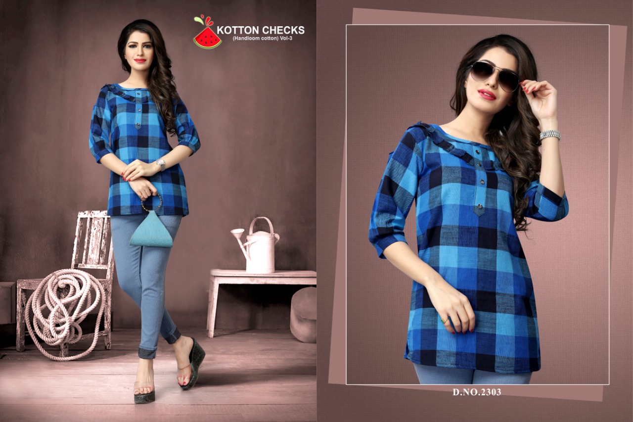 Kotton Checks 3 Western Tops Catalogue
