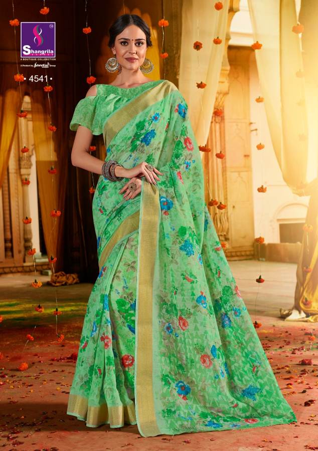 Shangrila Sakshi Cotton 3 Party Wear Saree Catalogue