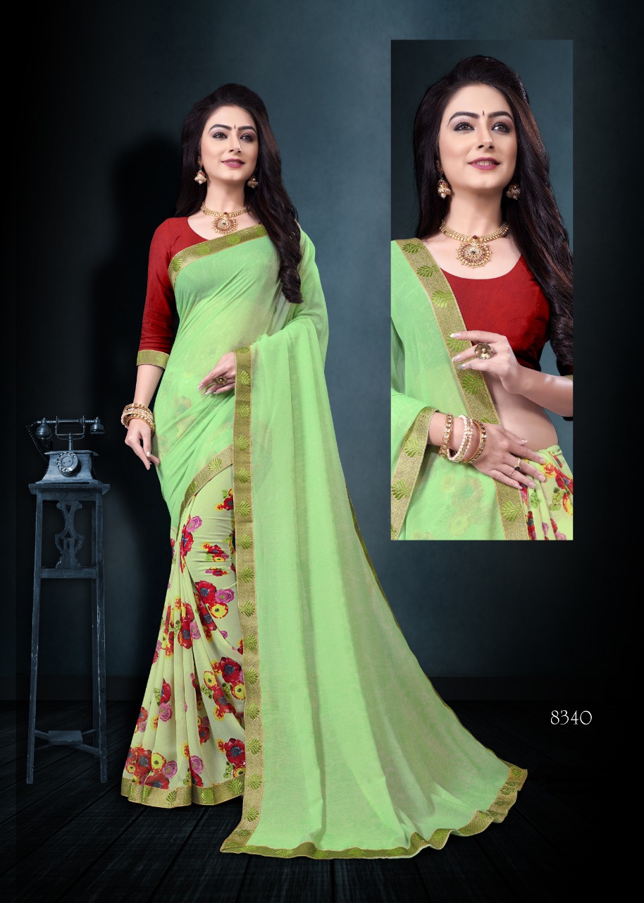 Kerela Chiffon-2 Printed Sarees Catalogue