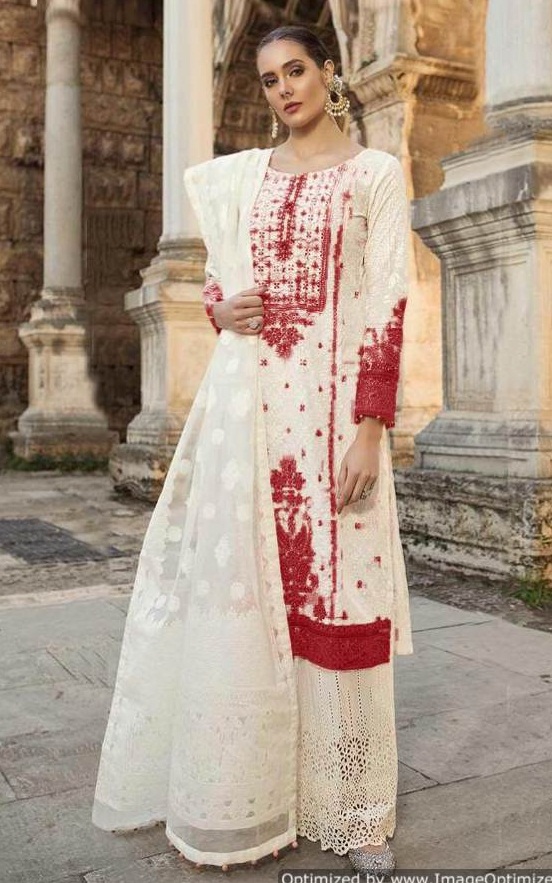 Maria B Lawn 19 Silver Pakistani Collection.