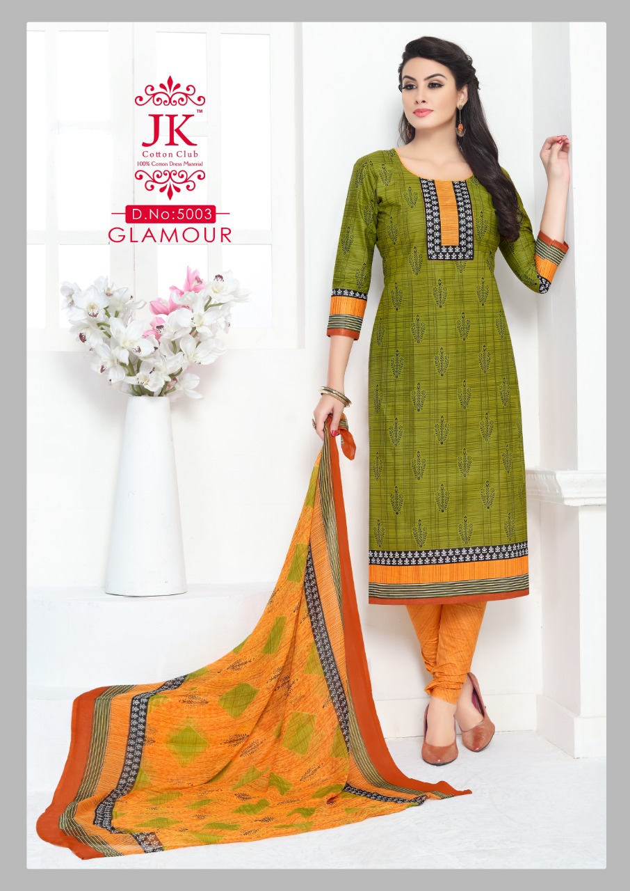 Glamour 5 Jk Cotton Dress Materials Catalogue