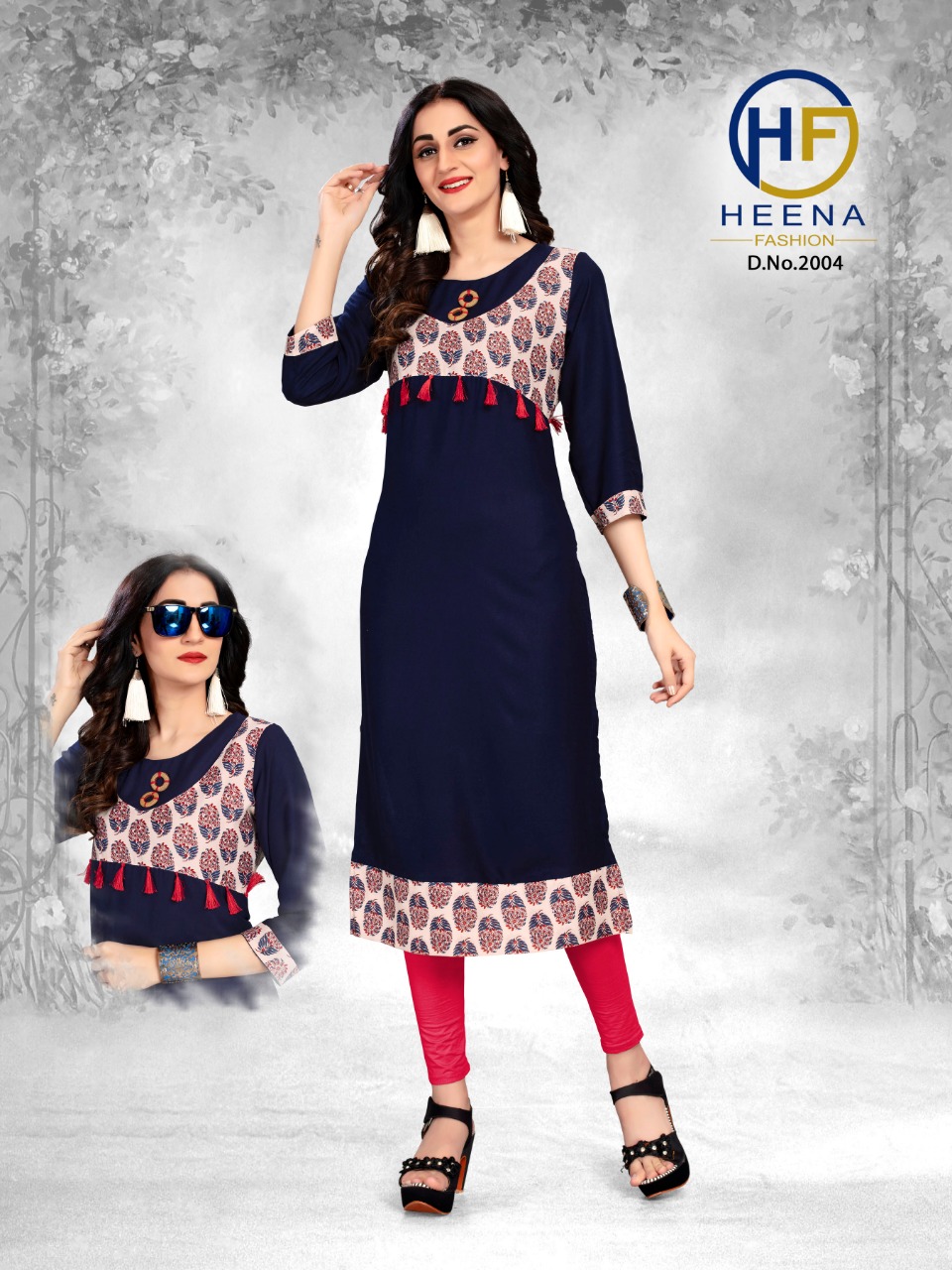 Heer Vol 1 Heena Fashion Causal Wear Kurti