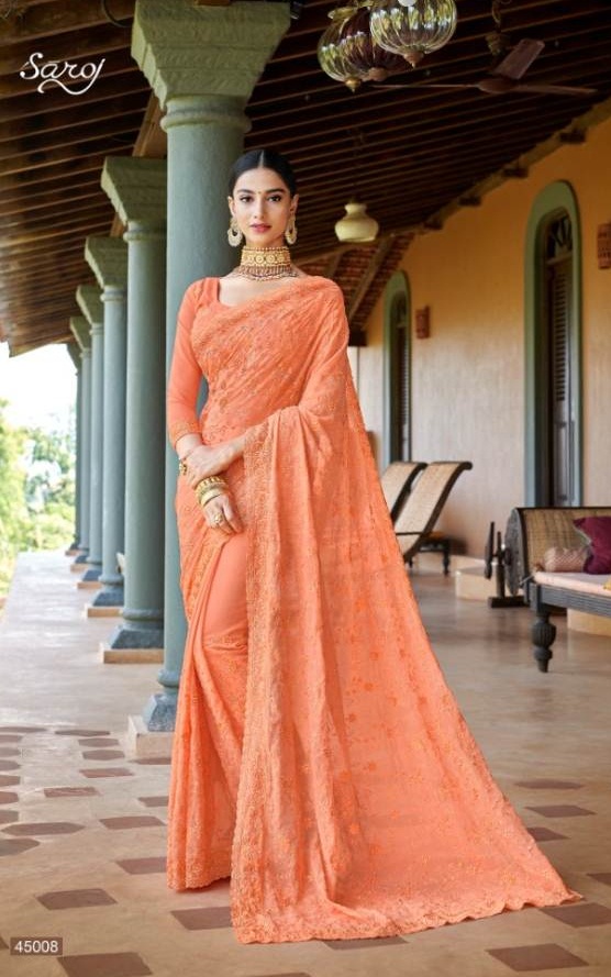 Royal Libas 2 Saroj Party Wear Sarees Catalogue