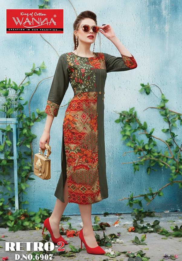 Retro 2 Designer Kurti Catalogue