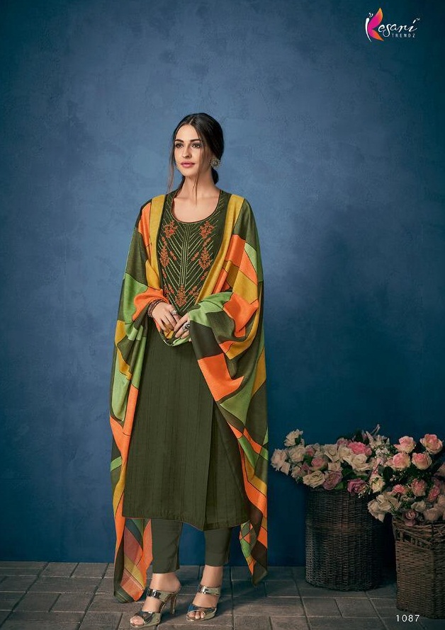 Alisa Vol 11 Kesari Dress Materials Catalogue