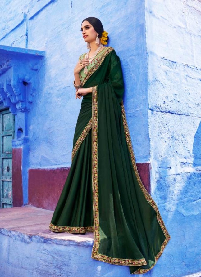 Vashundhara Saroj Silk Party Wear Sarees Catalogue