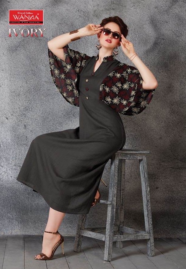 Ivory Wanna Designer Causal Wear Kurti Catalogue