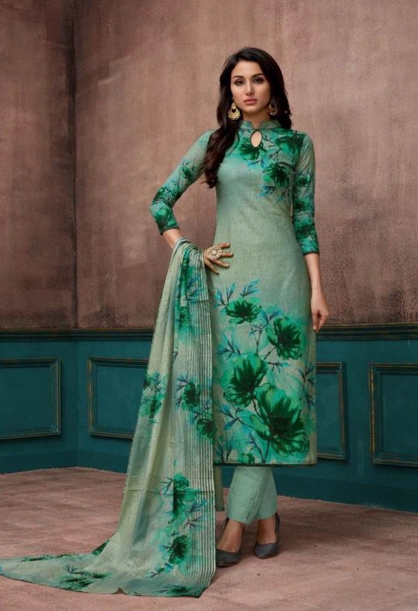 Flora Sargam Designer Dress Materials Catalogue