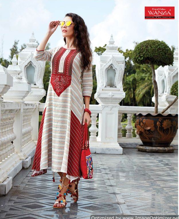 Glitter Wanna Designer Kurti Catalogue