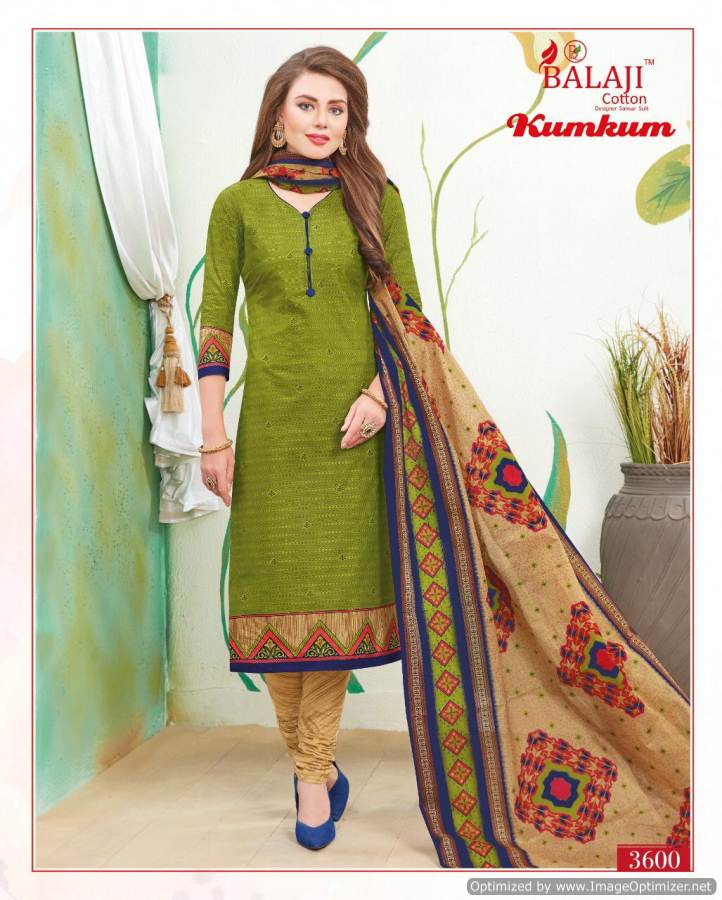 Kumkum 20 Balaji Cotton Dress Materials Catalogue