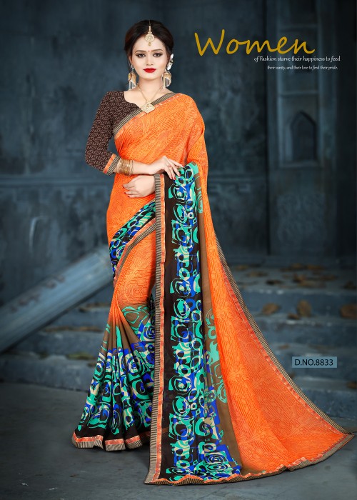 Ocean Girl 8 Printed Sarees Catalogue