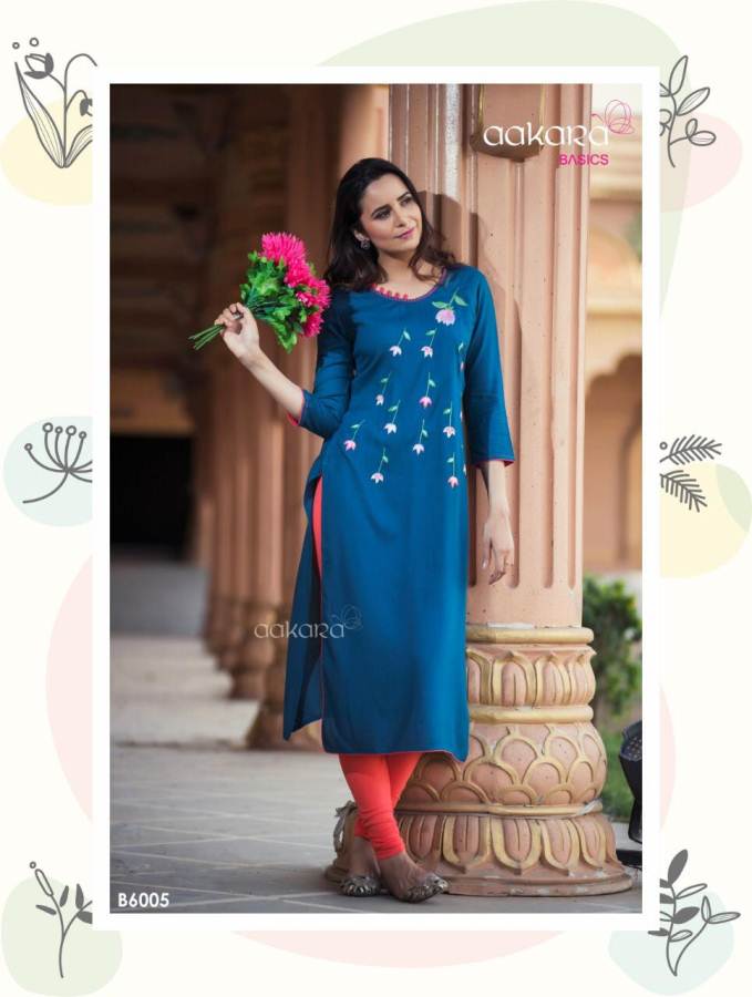 Basics 6 Aakara Designer  Kurti Catalogue