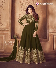 Riona Gold Aashirwad Heavy Salwar Suits Catalogue