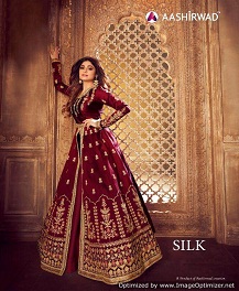 Silk Aashirwad  Embroidery Salwar Kameez Catalogue