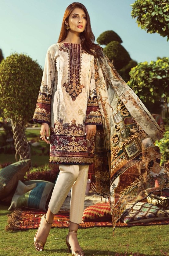 Jazmin Premium Designer Karachi Dress Materials Catalogue