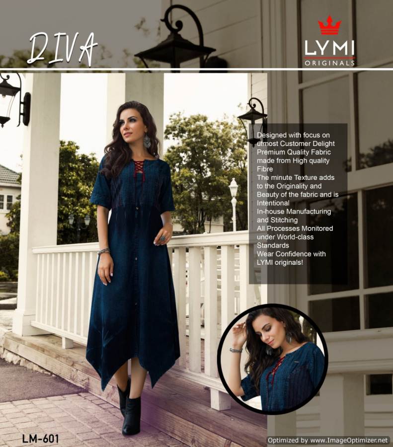Diva Lymi Denim Designer Kurti Catalogue