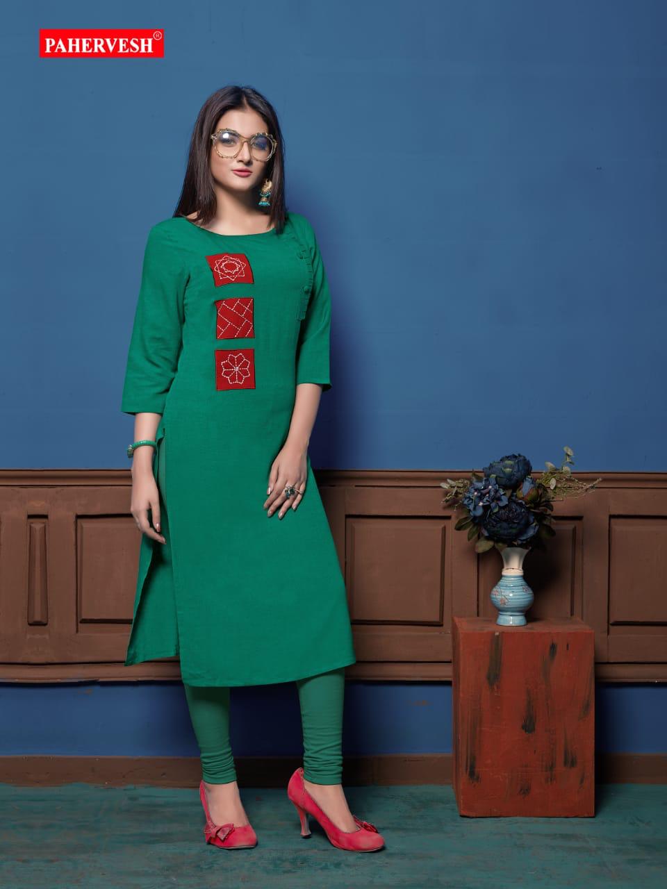 Nikhar 2 Pahervesh Designer Kurtis Catalogue