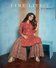 Lime Lite 5 Kurti With Palazzo Catalogue