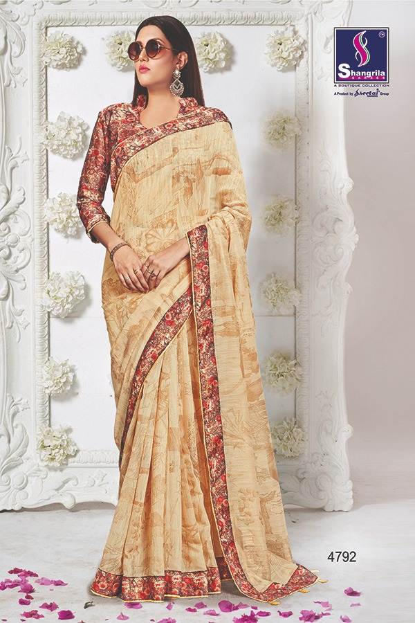 Myra Cotton Shangrila Printed Sarees Catalogue