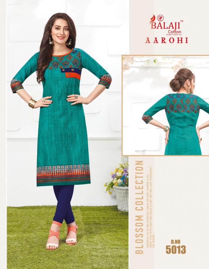 Aarohi Vol 5 Balaji Cotton Kurti Catalogue