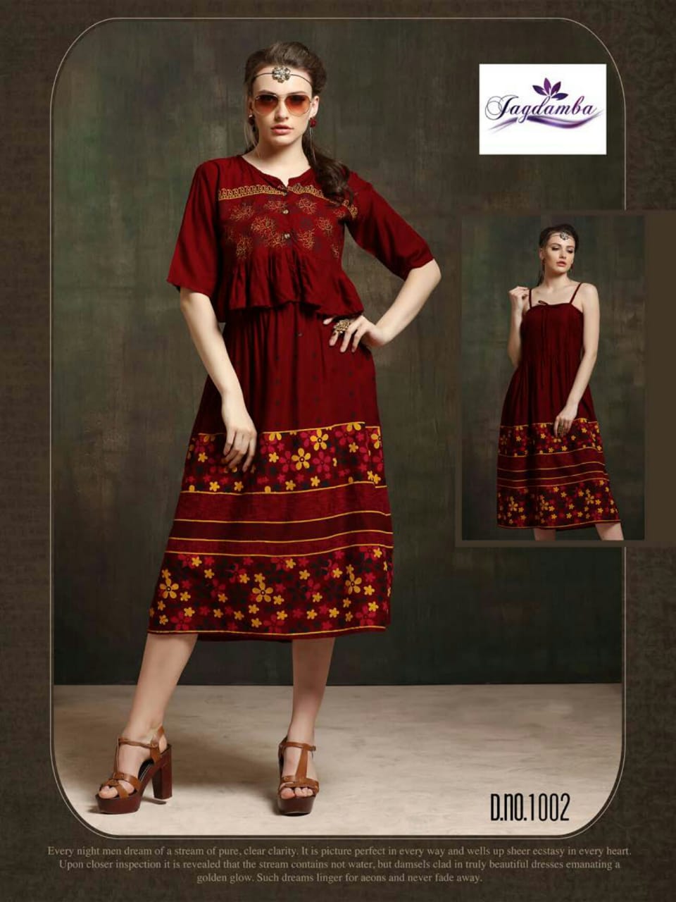 Queen Jagdamba Designer Kurti Catalogue