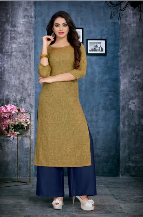 Stylewink By Queen Designer Kurtis With Plazzo Catalogue.
