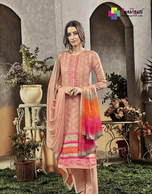 Sahara Vol 3 By Sanskruti Pure Jam Silk Designer Dress Material Collection