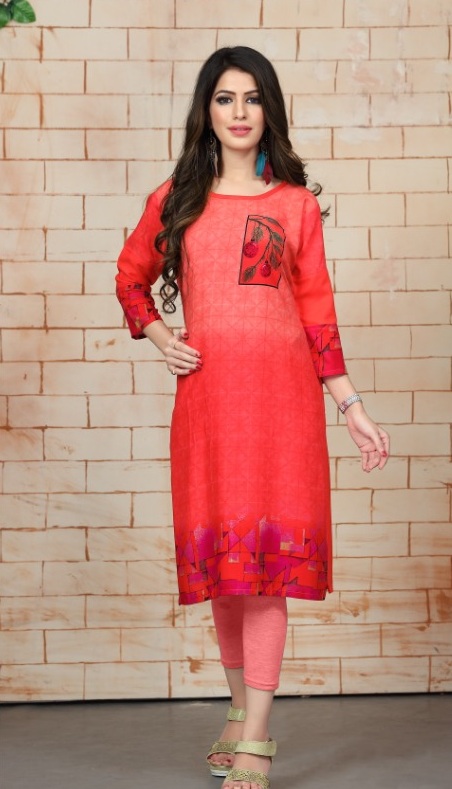 Kissmiss Nx By Watermelon Printed Rayon Kurtis Collection