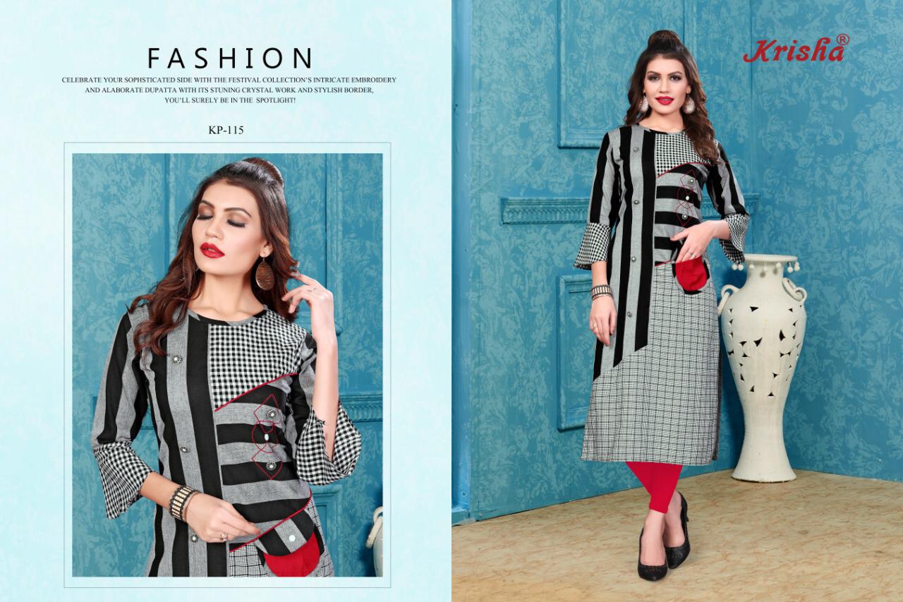 D.no. : Kp115 Casual Kurtis Krisha Brand