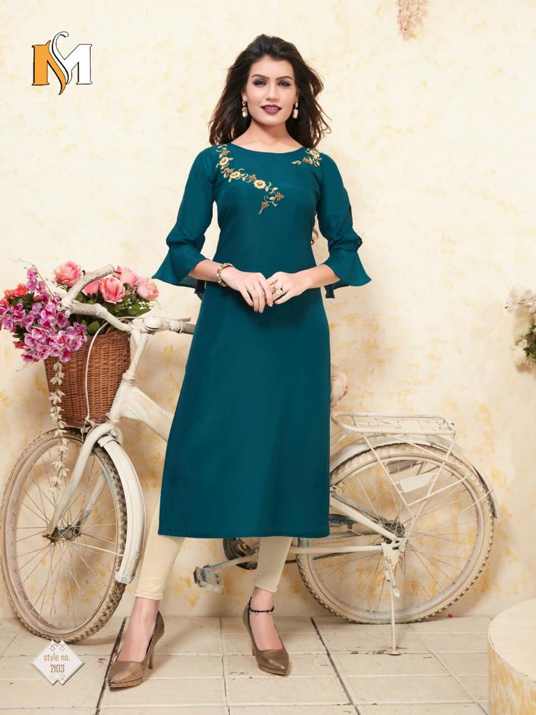 Vrunda Vol 1 Present Meerali Silk Mills Festival Wear Kurtis Catalogue
