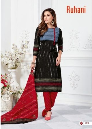 Ruhani Vol 4 | Ganesha | Pure Cotton | Dress Material