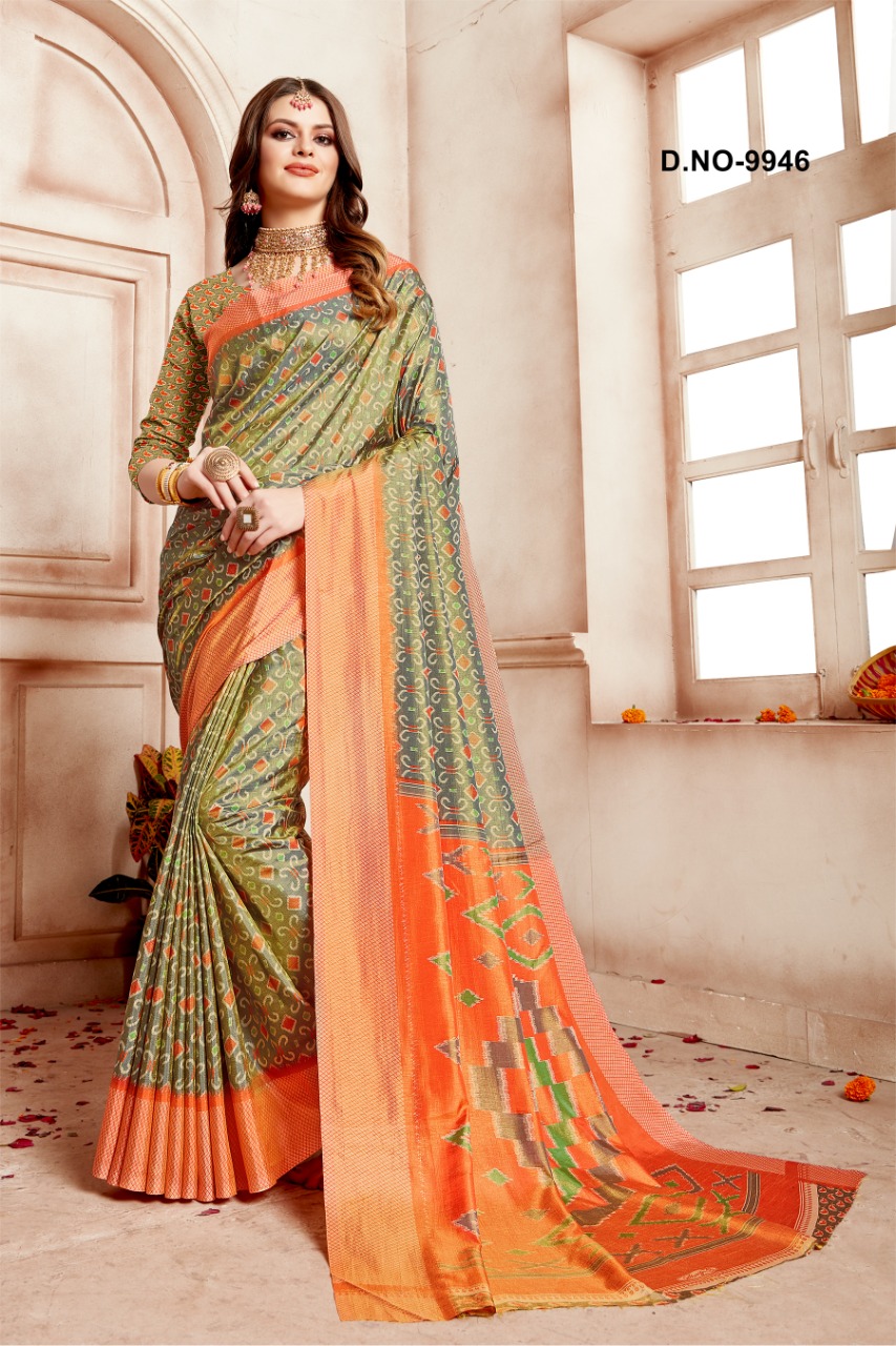 Chashni Present Kodas Sanna Silk Fancy Saree Collection
