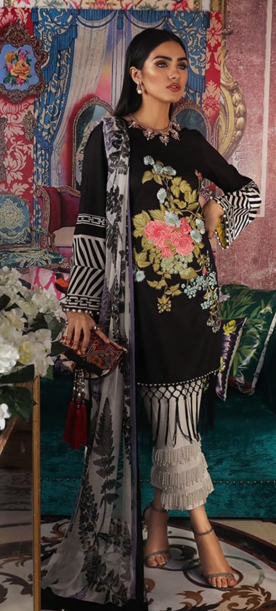 Muzlin By Sana Safina Lawn Cotton Dress Material Collection.