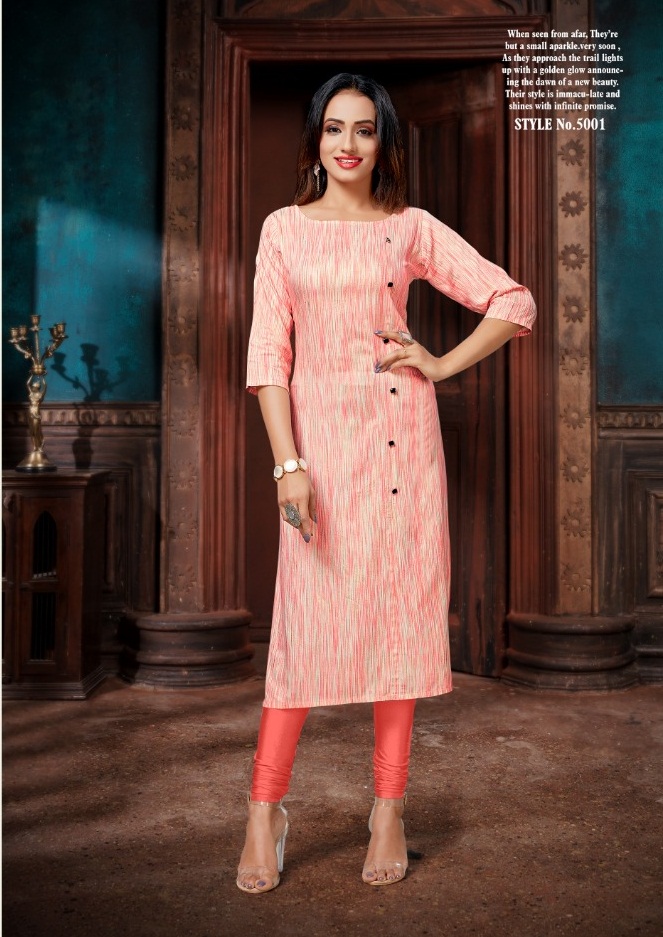 Shooting Present Star Vol 3 Casual Wear Straight Kurti Collection