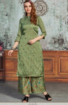 Gallberry Present Elisa Heavy Party Wear Kurtis With Plazzo Collection.