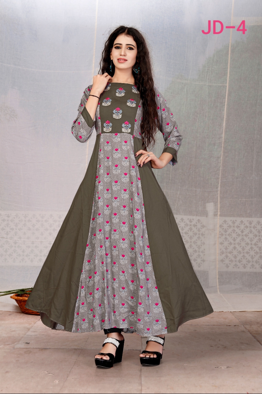 Amore Present Vyanshi Vol 2 Long Gown Types Kurtis Catalogue
