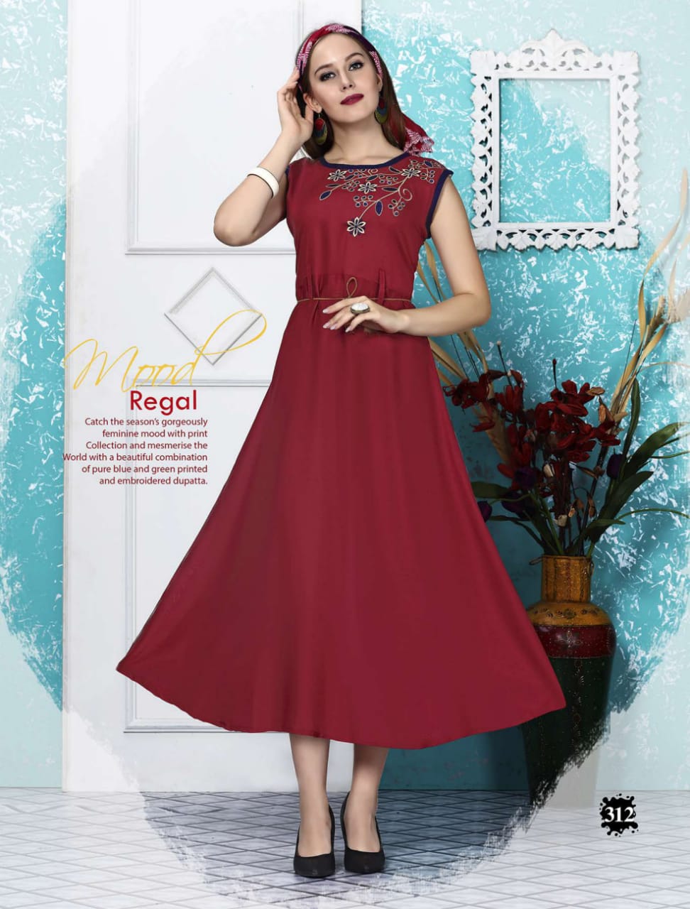 kinti fashion leheriya umbrella cut designer fancy kurtis new catalogue  collection surat