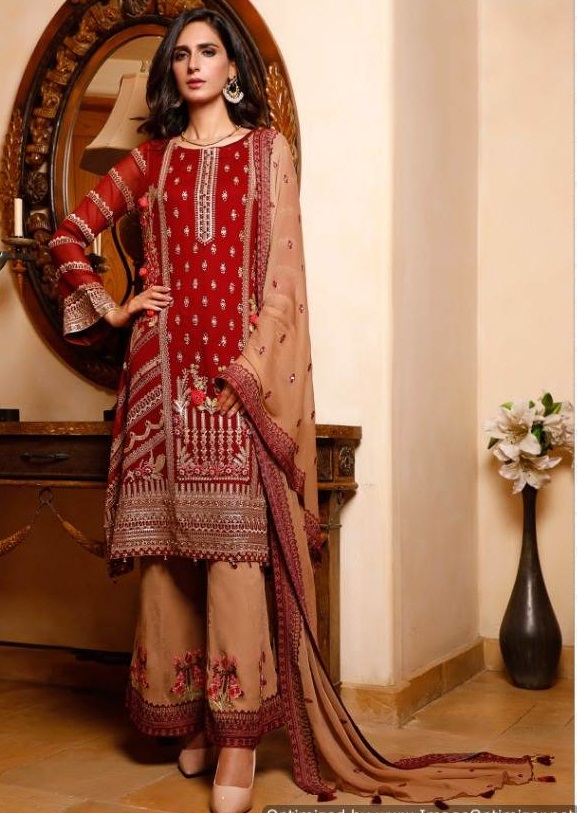 FEPIC ROSEMEEN C 1576 ORGANZA PAKISTANI SUITS NEW CATALOGUE