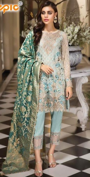 Rosemeen Present Attraction Designer Georgette Pakistani Salwar Suits