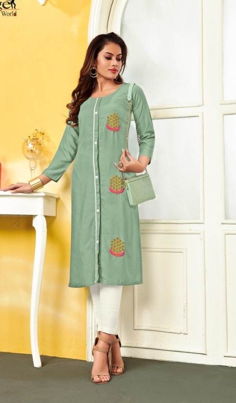 12angel Present Tiktok Casual Wear Kurtis Catalogue
