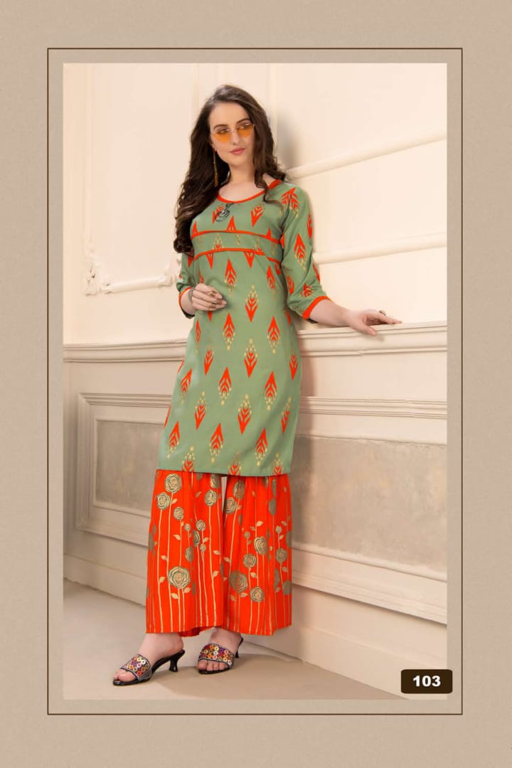 Deeptex Queen India Vol 1 Designer Cotton Exclusive Kurti pent Collection :  Textilecatalog