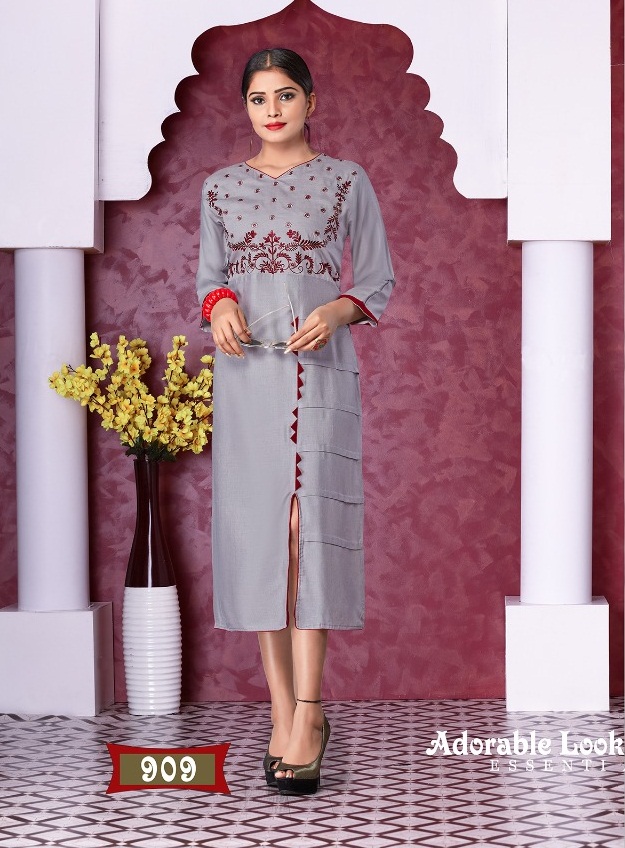 Royal Collection Presents Honey Chhaya Self Embroidered Casual Kurtis