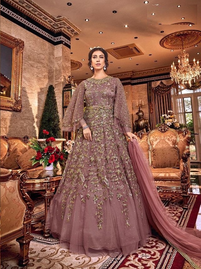 Violet Presents 6305 Colours Collection Of Net Wedding Wear Lehenga Suit