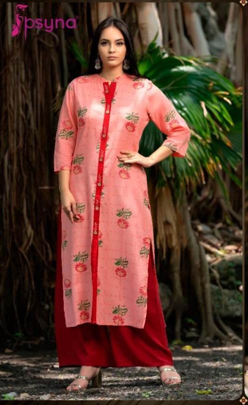 Psyna Presents Parishi Premium 1 Collection Of Heavy Rayon Printed Kurti With Plazo