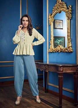 Stylemax Presents Fashion 1 Collection Of Rayon,cotton Fancy Top With Bottom