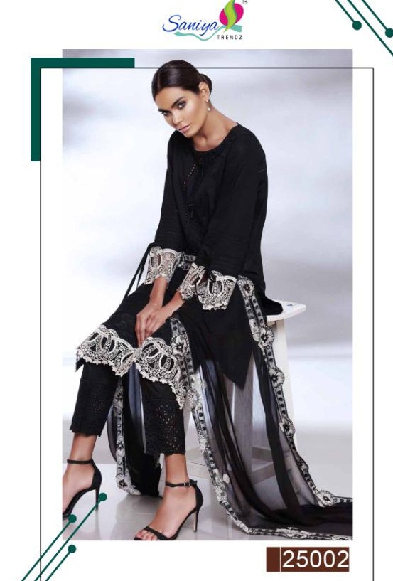 Saniya  Presents  Charizma Qara  Black And White Collection