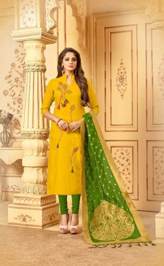 Avc Presents  Bansuri  Designer Dress Material