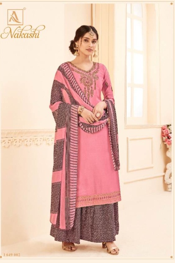 Alok  Presents Nakashi  Embroidered Salwar Suits