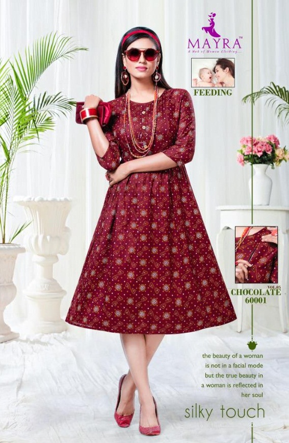 Mayra Presents  Chocolate Vol  5  Stylish Kurtis